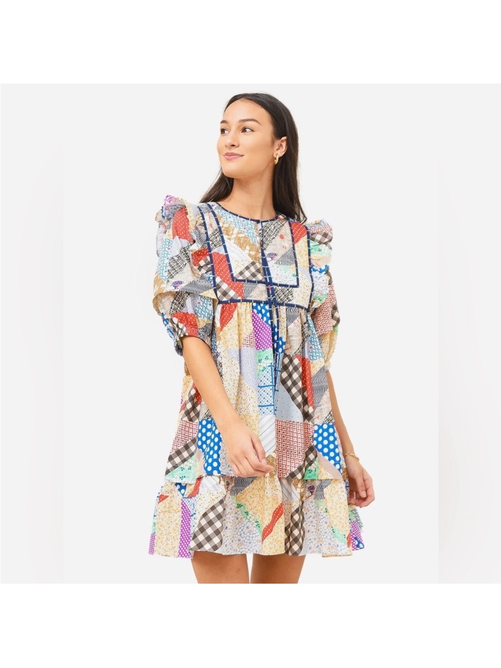 Hunter Bell Britton Patchwork Dress